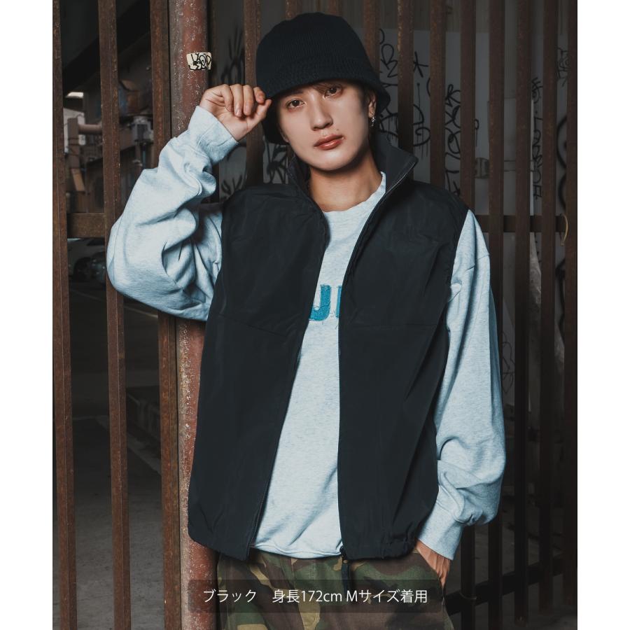 ベスト メンズ  SIDEWAY STANCE サイドウェイスタンス ポリワッシャーベスト レイヤード 重ね着 テック系 ストリート カジュアル 韓国ファッション 古着MIX | improves | 06