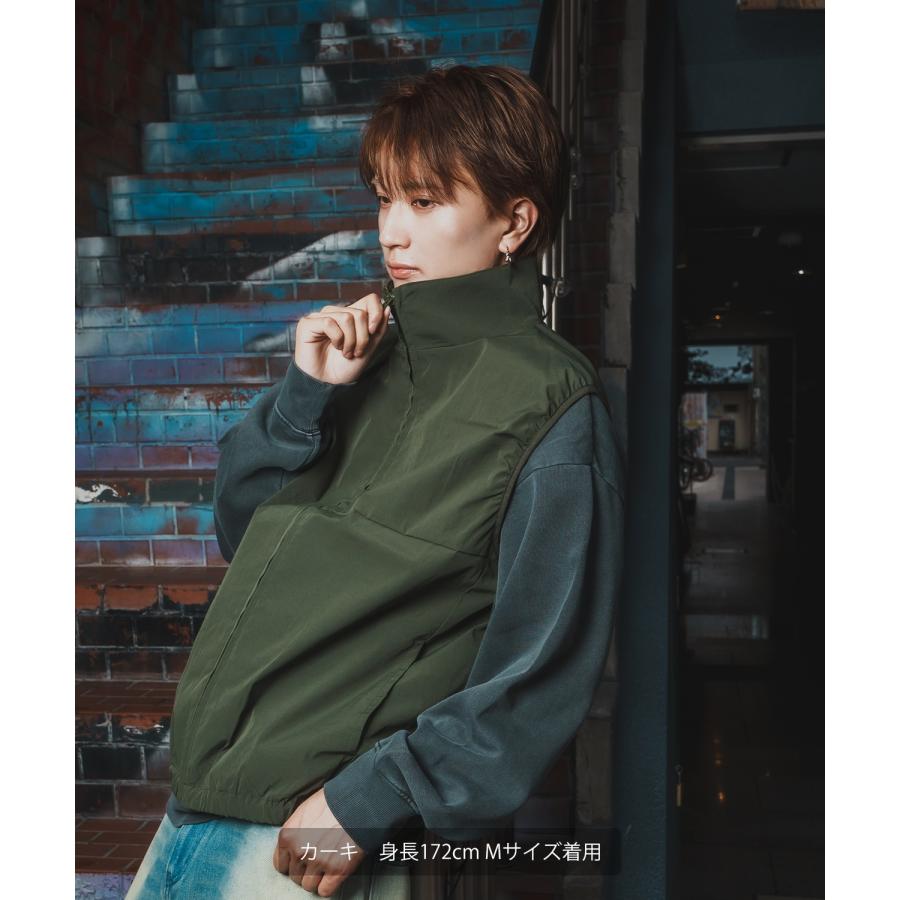 ベスト メンズ  SIDEWAY STANCE サイドウェイスタンス ポリワッシャーベスト レイヤード 重ね着 テック系 ストリート カジュアル 韓国ファッション 古着MIX | improves | 09