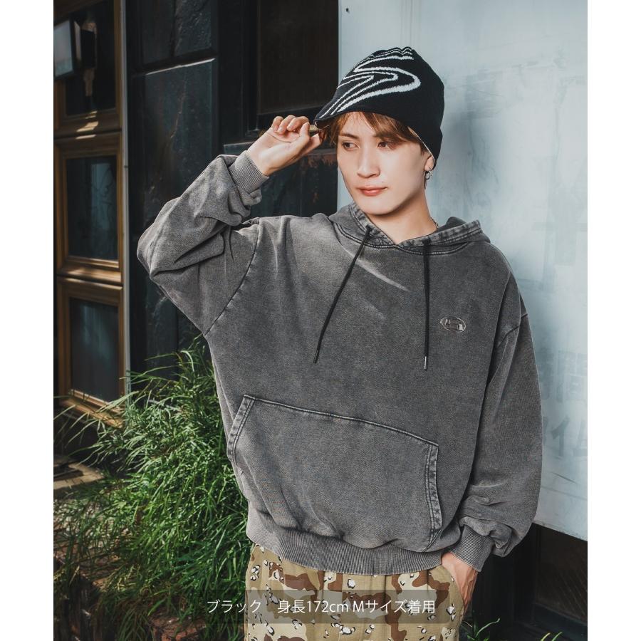 パーカー メンズ SIDEWAY STANCE サイドウェイスタンス スウェット ケミカル プルパーカー ストリート カジュアル 韓国 | improves | 04