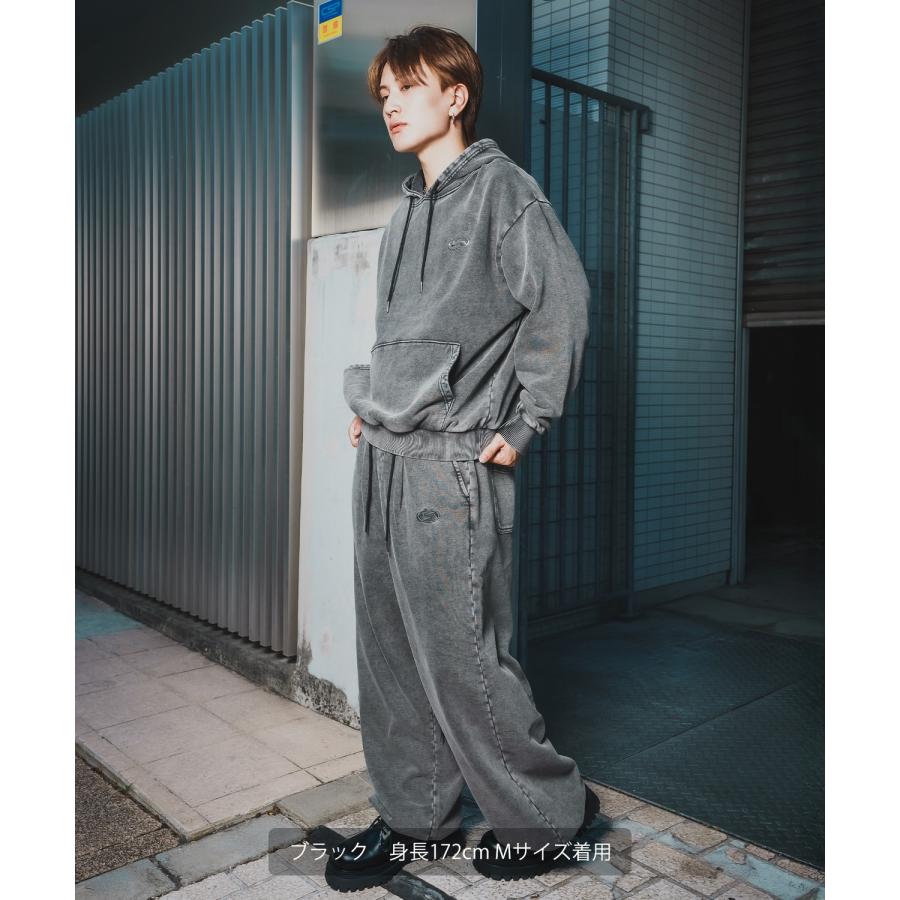 パーカー メンズ SIDEWAY STANCE サイドウェイスタンス スウェット ケミカル プルパーカー ストリート カジュアル 韓国 | improves | 07