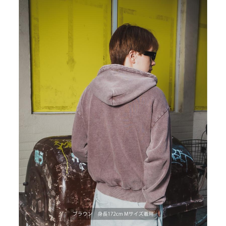 パーカー メンズ SIDEWAY STANCE サイドウェイスタンス スウェット ケミカル プルパーカー ストリート カジュアル 韓国 | improves | 09