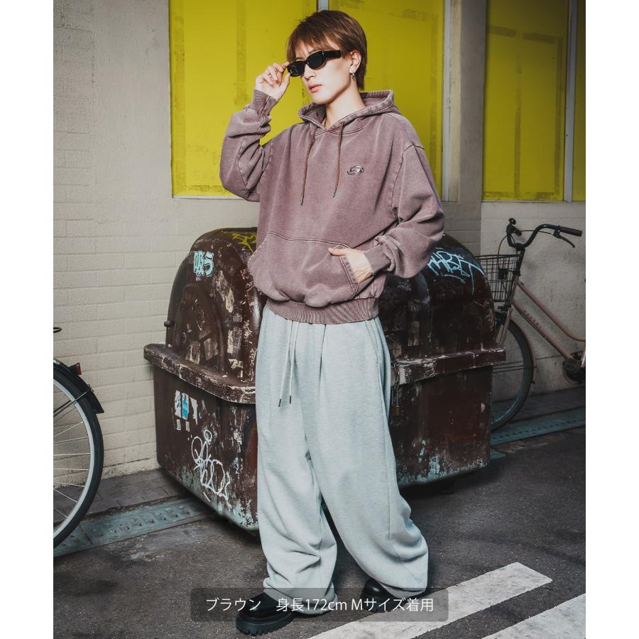 パーカー メンズ SIDEWAY STANCE サイドウェイスタンス スウェット ケミカル プルパーカー ストリート カジュアル 韓国 | improves | 10