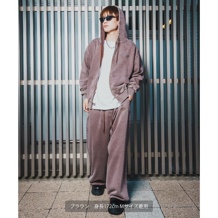 ワイドパンツ メンズ SIDEWAY STANCE サイドウェイスタンス スウェット ケミカル イージーパンツ タックパンツ ストリート カジュアル 韓国 | improves | 19