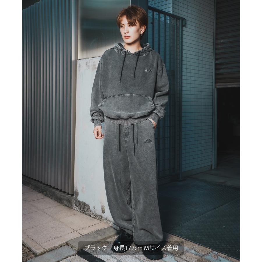 ワイドパンツ メンズ SIDEWAY STANCE サイドウェイスタンス スウェット ケミカル イージーパンツ タックパンツ ストリート カジュアル 韓国 | improves | 10