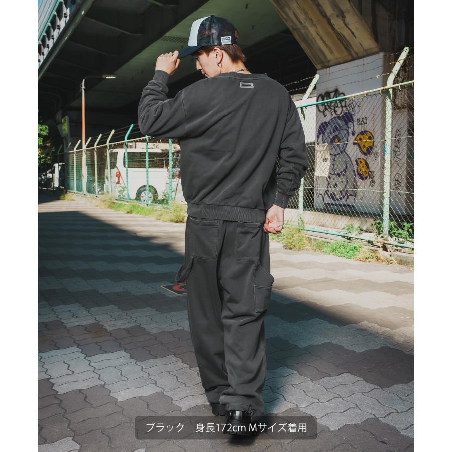 トレーナー メンズ SIDEWAY STANCE サイドウェイスタンス スウェット ピグメント プルオーバー ストリート カジュアル 韓国 | improves | 12