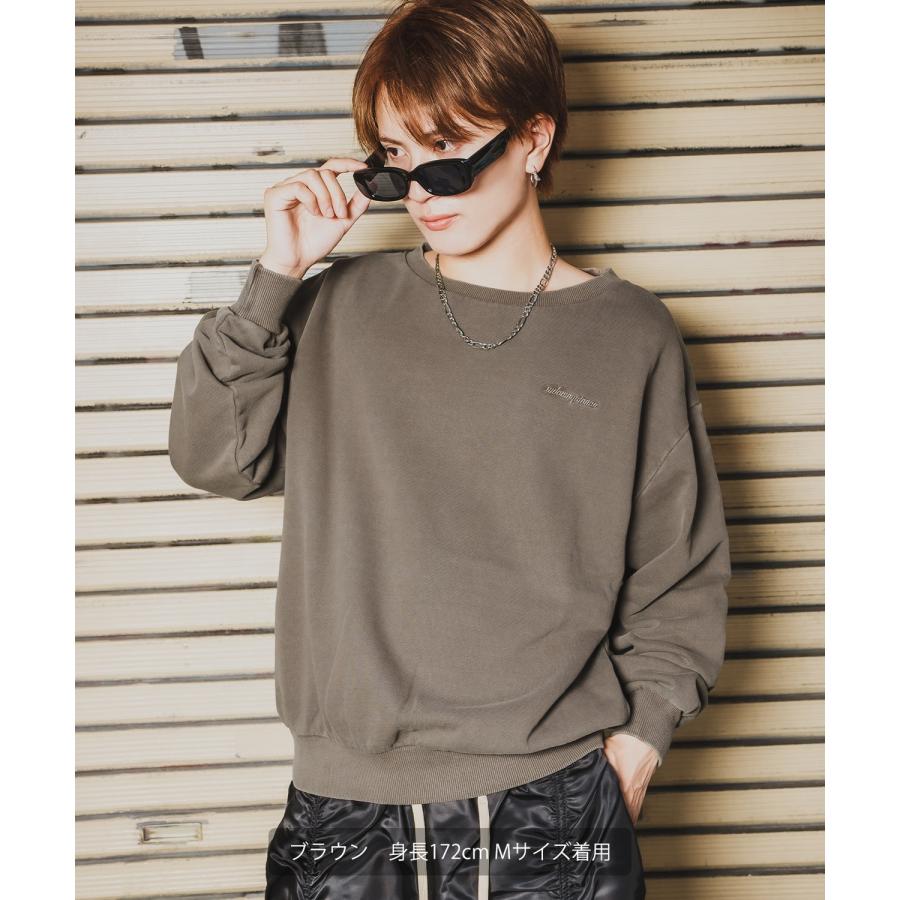 トレーナー メンズ SIDEWAY STANCE サイドウェイスタンス スウェット ピグメント プルオーバー ストリート カジュアル 韓国 | improves | 03