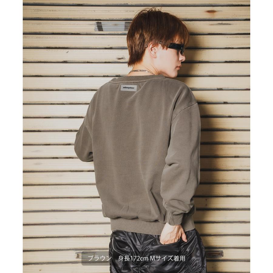 トレーナー メンズ SIDEWAY STANCE サイドウェイスタンス スウェット ピグメント プルオーバー ストリート カジュアル 韓国 | improves | 05