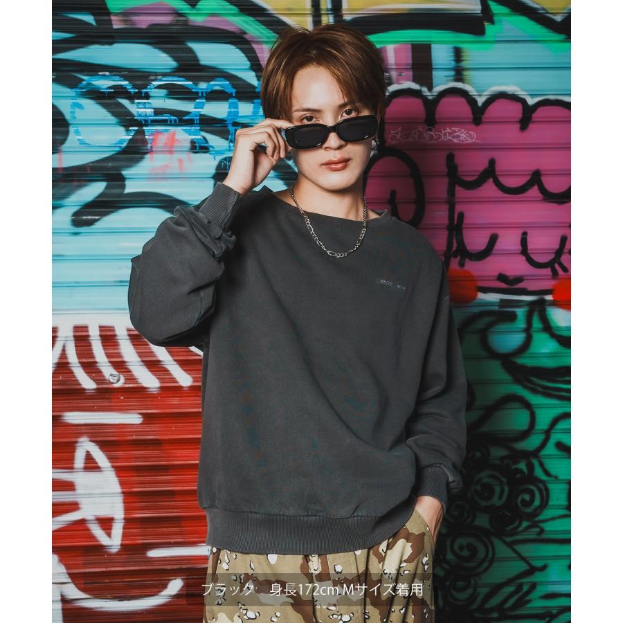 トレーナー メンズ SIDEWAY STANCE サイドウェイスタンス スウェット ピグメント プルオーバー ストリート カジュアル 韓国 | improves | 08