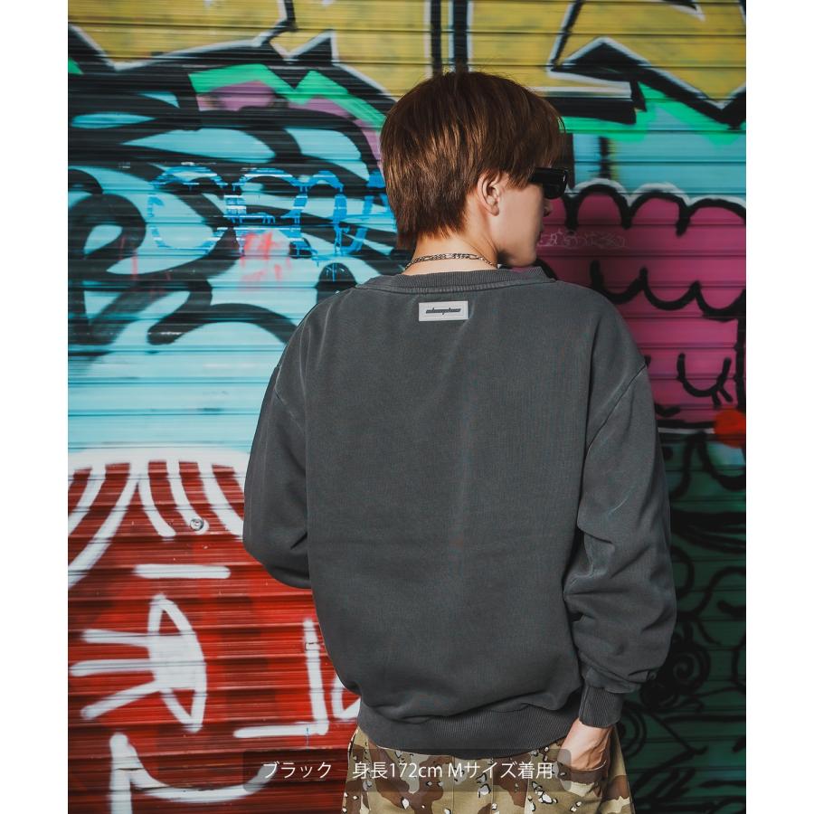 トレーナー メンズ SIDEWAY STANCE サイドウェイスタンス スウェット ピグメント プルオーバー ストリート カジュアル 韓国 | improves | 09