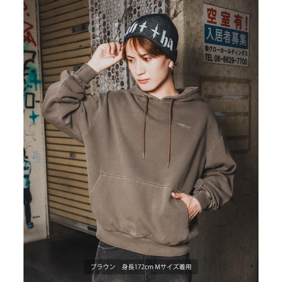 パーカー メンズ SIDEWAY STANCE サイドウェイスタンス スウェット ピグメント プルパーカー ストリート カジュアル 韓国 | improves | 03