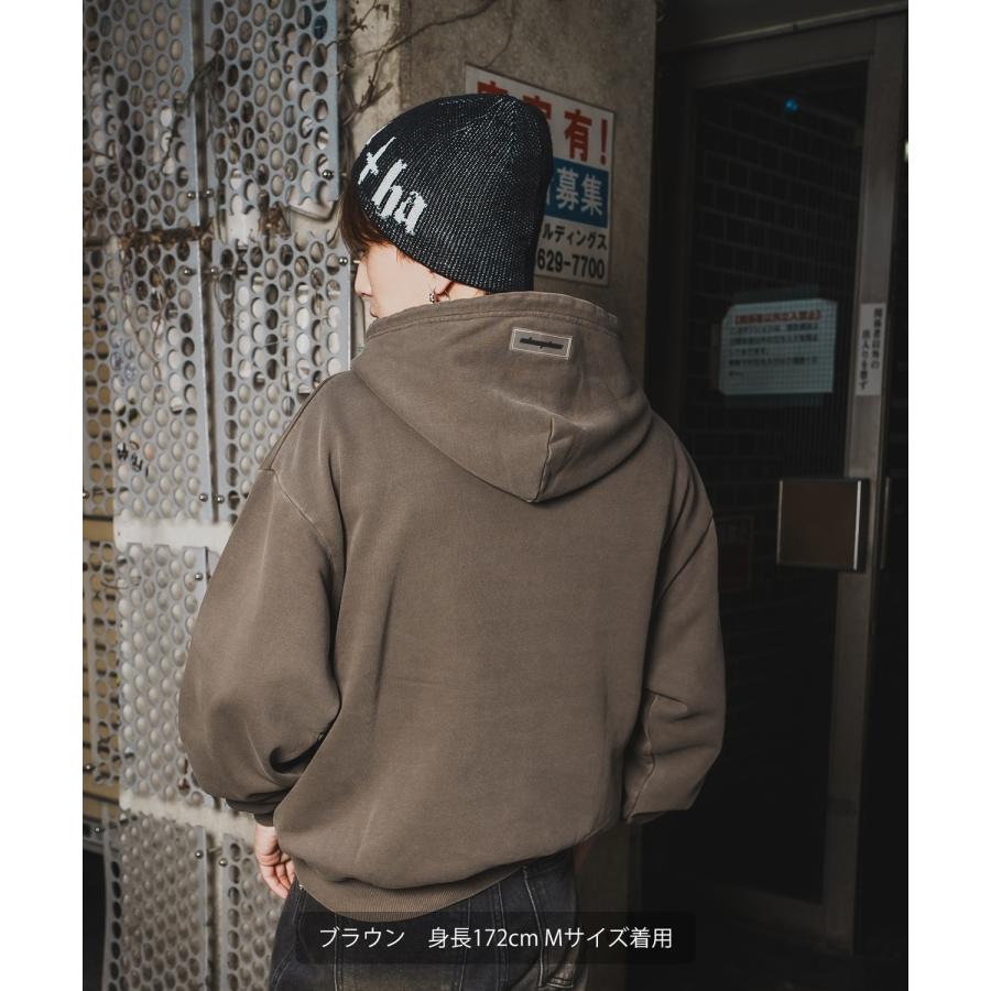 パーカー メンズ SIDEWAY STANCE サイドウェイスタンス スウェット ピグメント プルパーカー ストリート カジュアル 韓国 | improves | 04