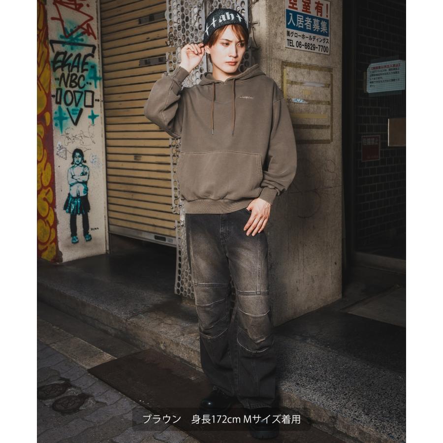 パーカー メンズ SIDEWAY STANCE サイドウェイスタンス スウェット ピグメント プルパーカー ストリート カジュアル 韓国 | improves | 05