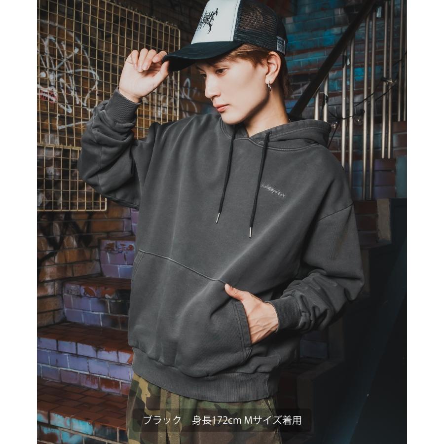 パーカー メンズ SIDEWAY STANCE サイドウェイスタンス スウェット ピグメント プルパーカー ストリート カジュアル 韓国 | improves | 07
