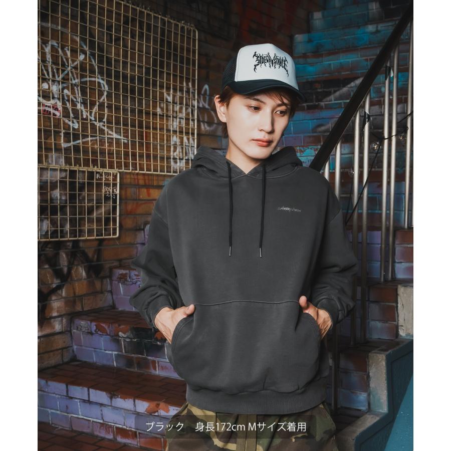 パーカー メンズ SIDEWAY STANCE サイドウェイスタンス スウェット ピグメント プルパーカー ストリート カジュアル 韓国 | improves | 08