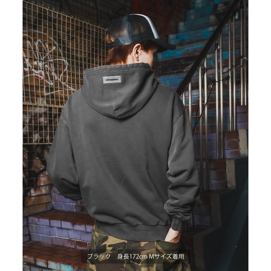 パーカー メンズ SIDEWAY STANCE サイドウェイスタンス スウェット ピグメント プルパーカー ストリート カジュアル 韓国 | improves | 09