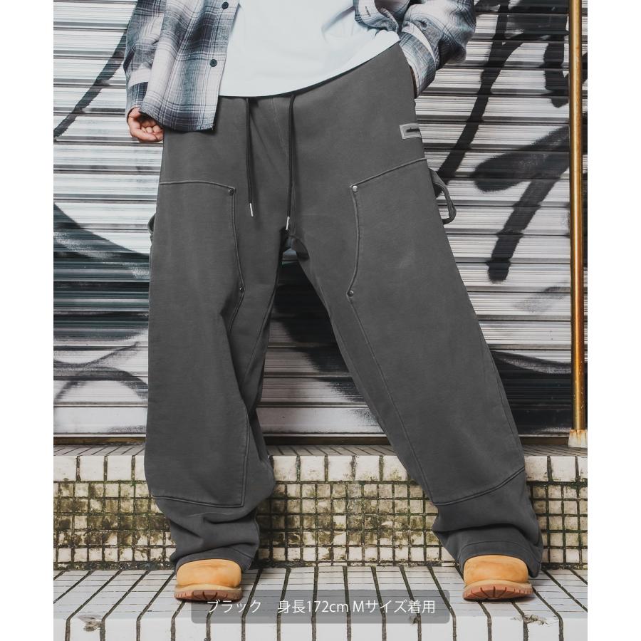 ワイドパンツ メンズ SIDEWAY STANCE サイドウェイスタンス スウェット ピグメント イージーパンツ ペインターパンツ ストリート カジュアル 韓国 | improves | 12
