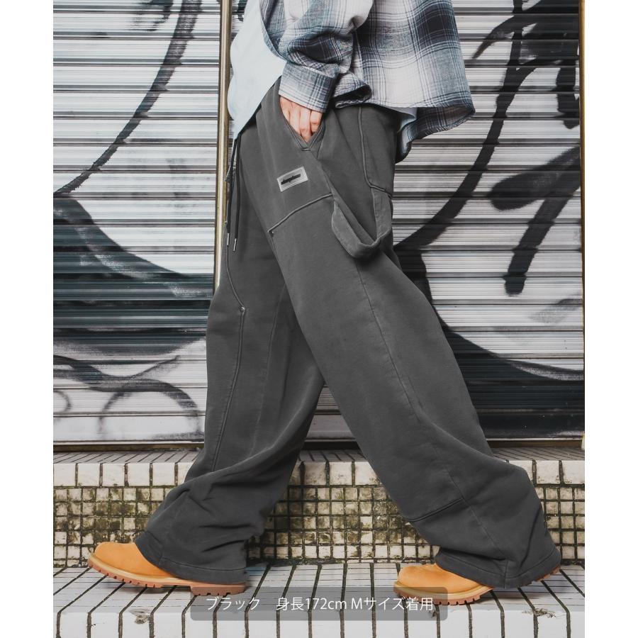 ワイドパンツ メンズ SIDEWAY STANCE サイドウェイスタンス スウェット ピグメント イージーパンツ ペインターパンツ ストリート カジュアル 韓国 | improves | 13