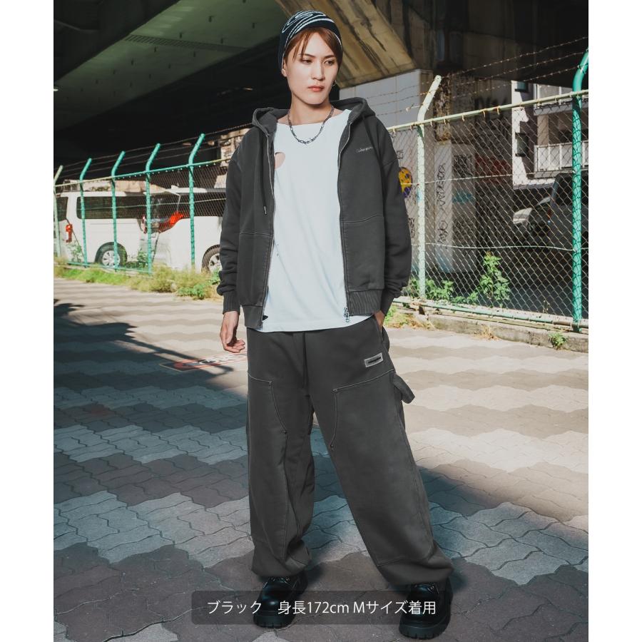 ワイドパンツ メンズ SIDEWAY STANCE サイドウェイスタンス スウェット ピグメント イージーパンツ ペインターパンツ ストリート カジュアル 韓国 | improves | 16