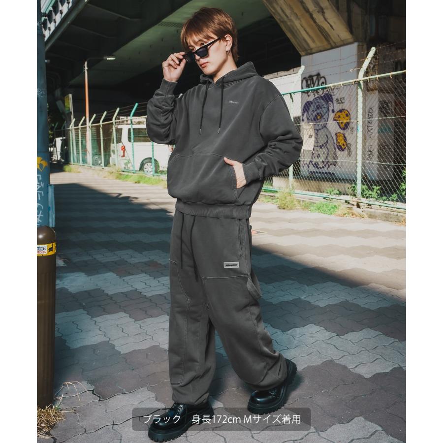 ワイドパンツ メンズ SIDEWAY STANCE サイドウェイスタンス スウェット ピグメント イージーパンツ ペインターパンツ ストリート カジュアル 韓国 | improves | 17