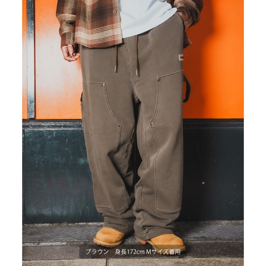 ワイドパンツ メンズ SIDEWAY STANCE サイドウェイスタンス スウェット ピグメント イージーパンツ ペインターパンツ ストリート カジュアル 韓国 | improves | 03