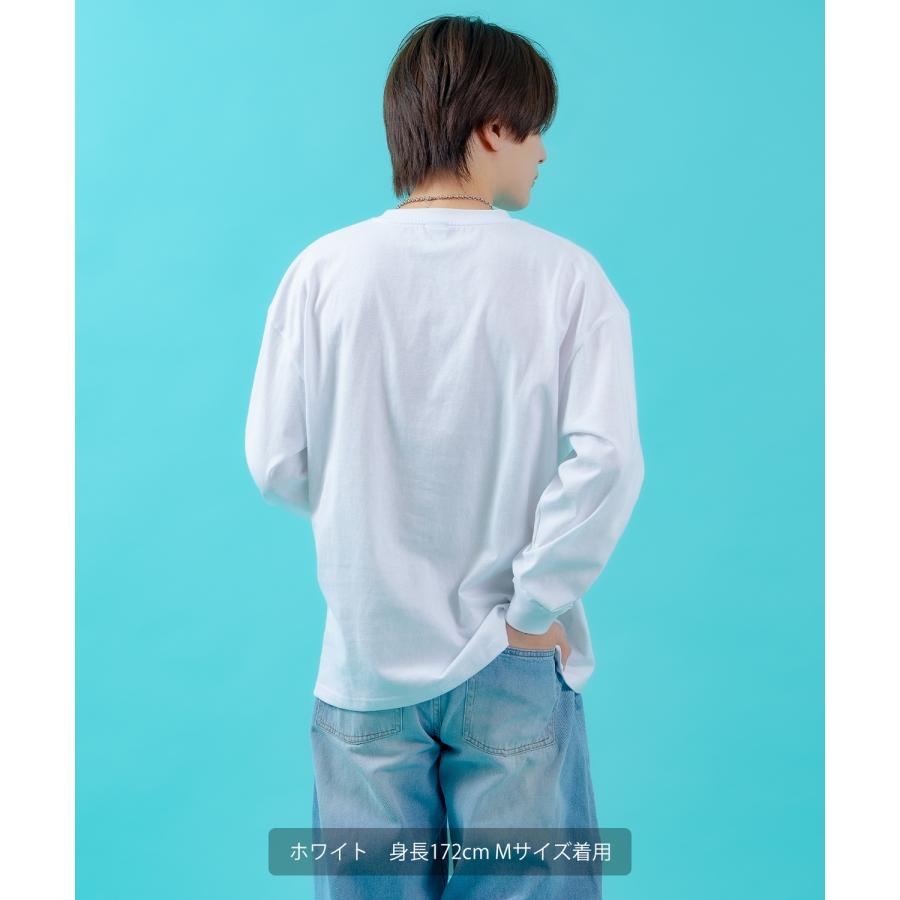 長袖Tシャツ メンズ SIDEWAY STANCE サイドウェイスタンス 猫刺しゅう ワンポイント ポケT ストリート スケーター ホワイト ブラック | improves | 09