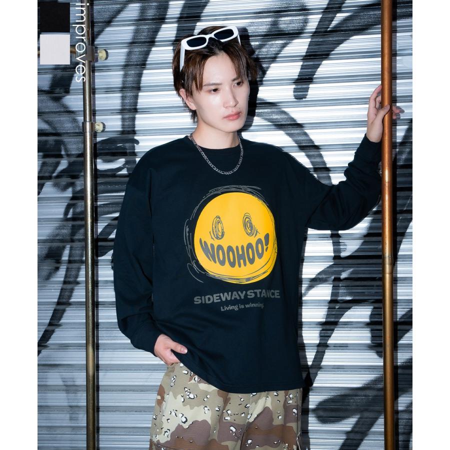 長袖Tシャツ メンズ SIDEWAY STANCE サイドウェイスタンス オリジナルプリント グラフィック ロンT カットソー アメカジ カジュアル Y2K ストリート 90s 韓国 | improves