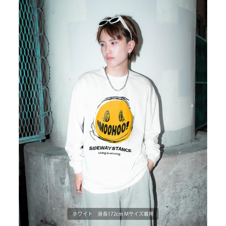 長袖Tシャツ メンズ SIDEWAY STANCE サイドウェイスタンス オリジナルプリント グラフィック ロンT カットソー アメカジ カジュアル Y2K ストリート 90s 韓国 | improves | 08