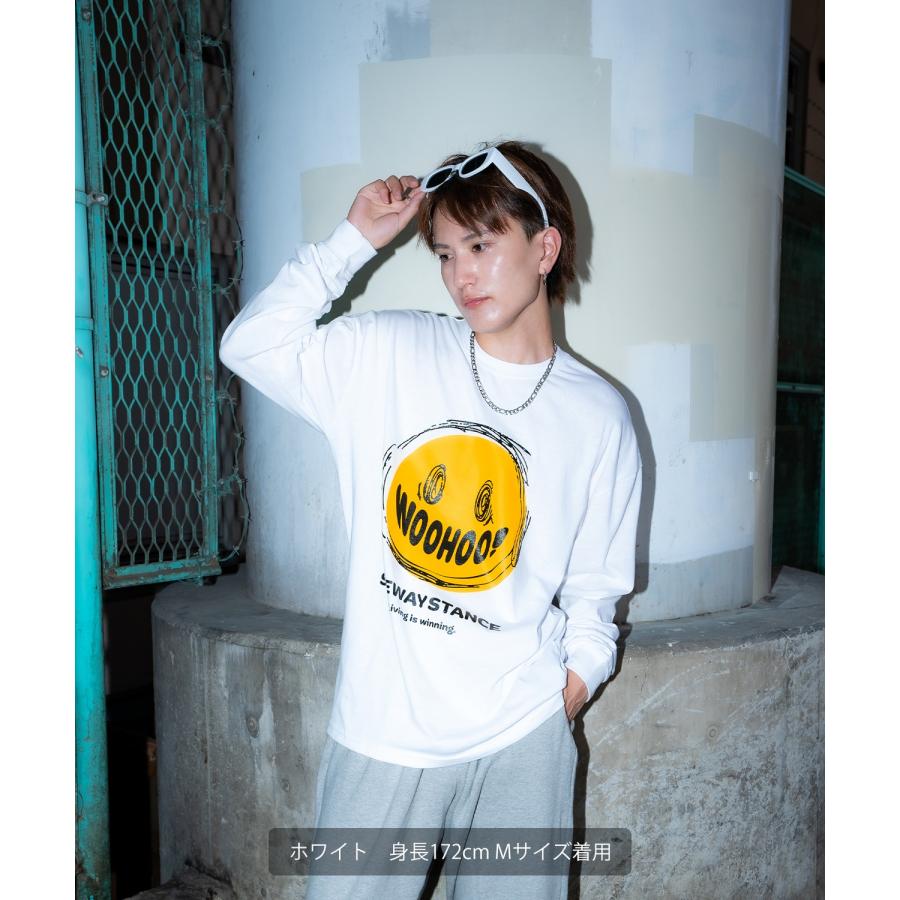 長袖Tシャツ メンズ SIDEWAY STANCE サイドウェイスタンス オリジナルプリント グラフィック ロンT カットソー アメカジ カジュアル Y2K ストリート 90s 韓国 | improves | 09