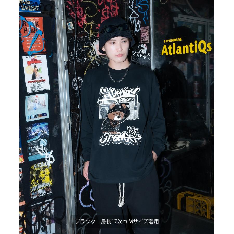長袖Tシャツ メンズ SIDEWAY STANCE サイドウェイスタンス オーディオ ベア プリント アメカジ カジュアル Y2K ストリート 90s Z世代 アニマル 韓国 | improves | 13