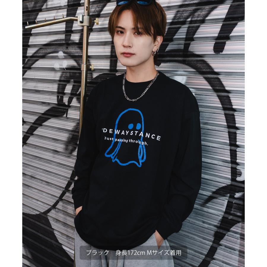 長袖Tシャツ メンズ SIDEWAY STANCE サイドウェイスタンス フロントプリント おばけイラスト カットソー 大きめ アメカジ カジュアル ストリート | improves | 14