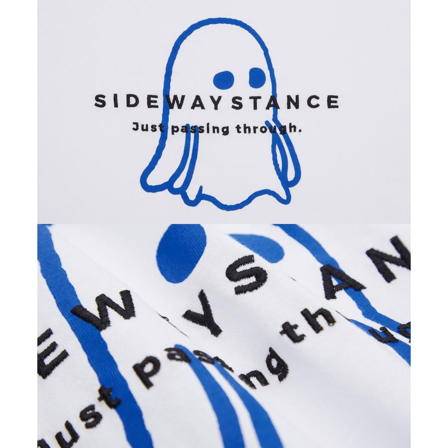 長袖Tシャツ メンズ SIDEWAY STANCE サイドウェイスタンス フロントプリント おばけイラスト カットソー 大きめ アメカジ カジュアル ストリート | improves | 20