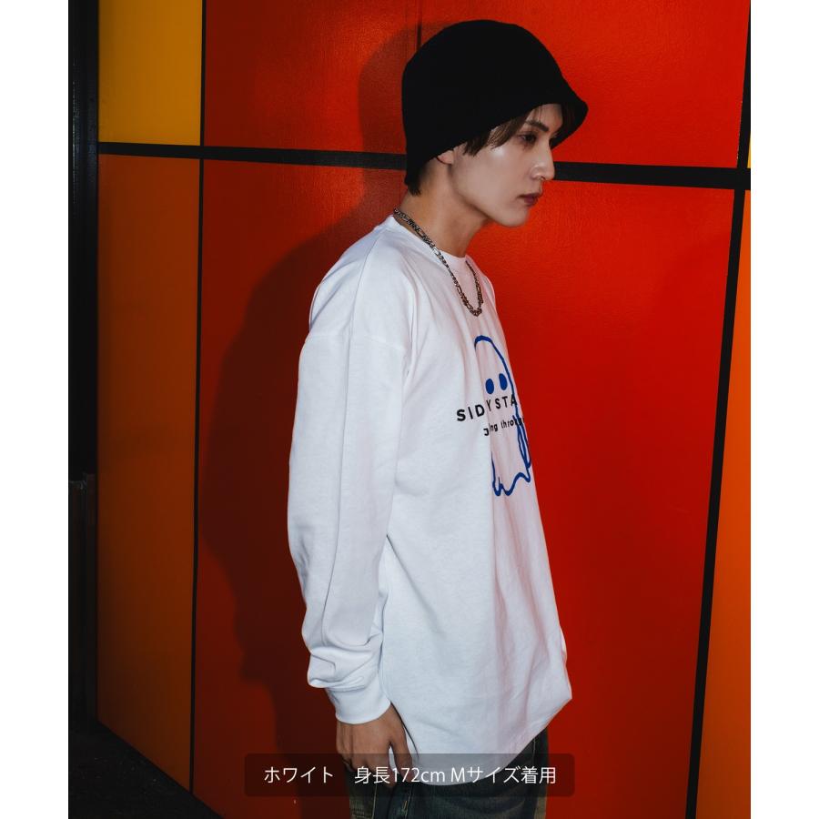 長袖Tシャツ メンズ SIDEWAY STANCE サイドウェイスタンス フロントプリント おばけイラスト カットソー 大きめ アメカジ カジュアル ストリート | improves | 05