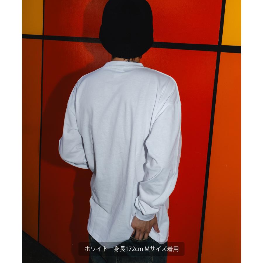 長袖Tシャツ メンズ SIDEWAY STANCE サイドウェイスタンス フロントプリント おばけイラスト カットソー 大きめ アメカジ カジュアル ストリート | improves | 06