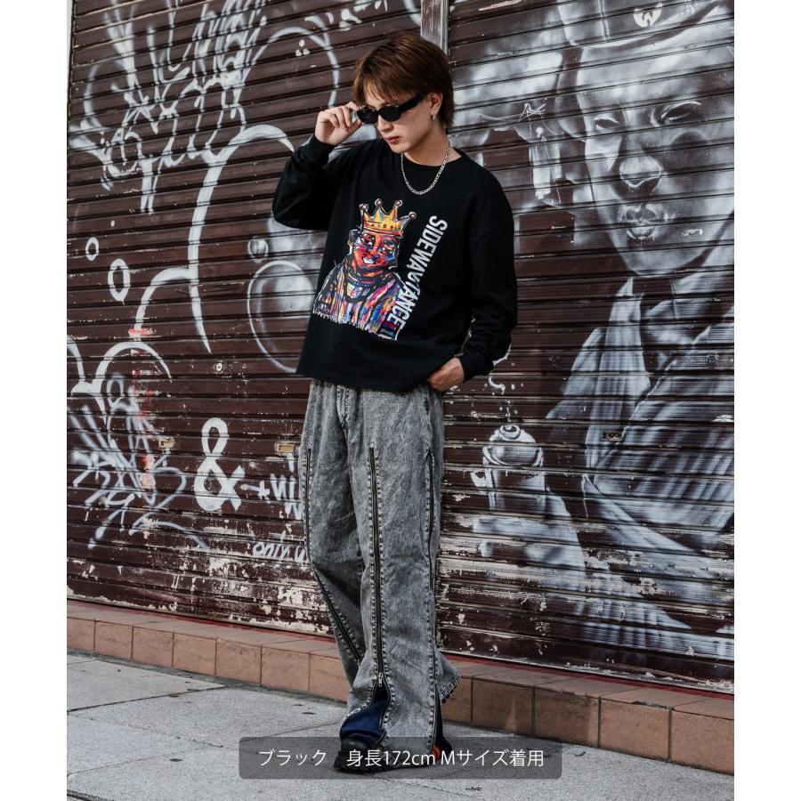 Tシャツ メンズ SIDEWAY STANCE サイドウェイスタンス クレヨン アーティスト レトロ プリント カットソー アメカジ カジュアル Y2K ストリート 古着 韓国 | improves | 14