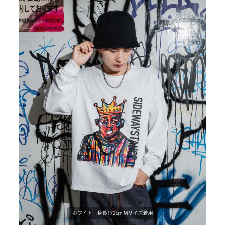 Tシャツ メンズ SIDEWAY STANCE サイドウェイスタンス クレヨン アーティスト レトロ プリント カットソー アメカジ カジュアル Y2K ストリート 古着 韓国 | improves | 03