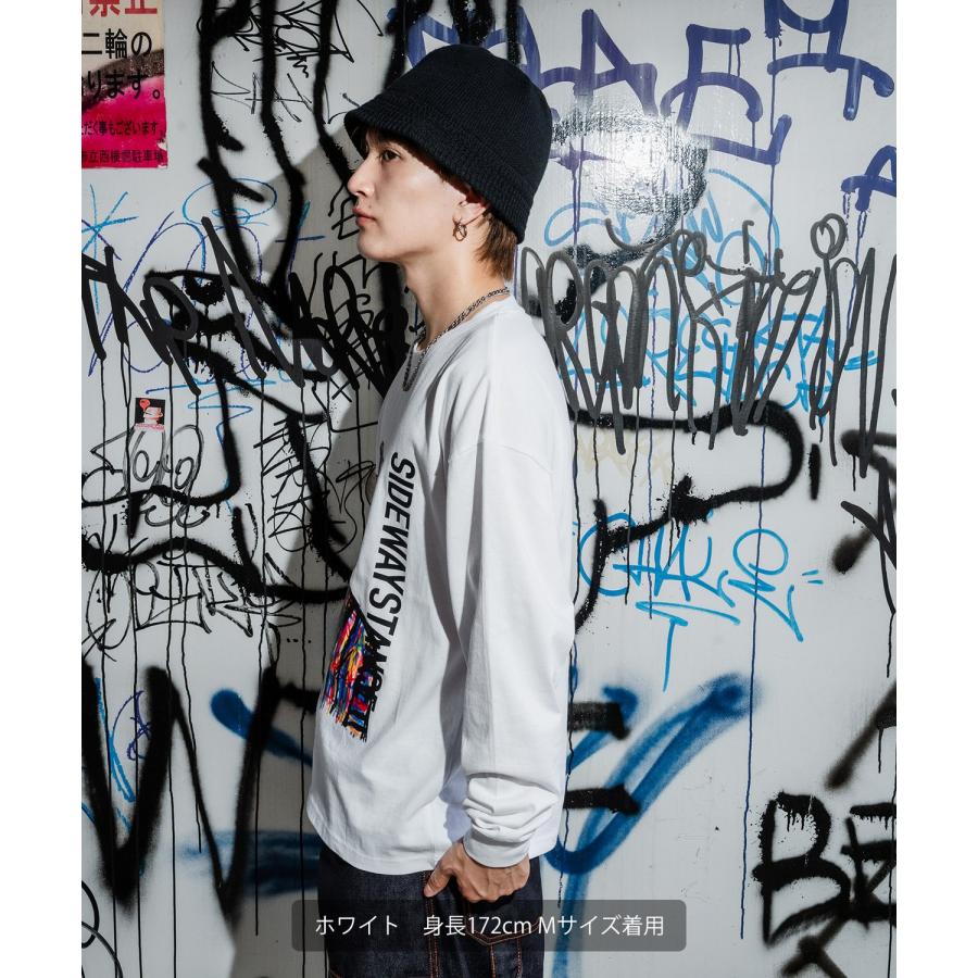 Tシャツ メンズ SIDEWAY STANCE サイドウェイスタンス クレヨン アーティスト レトロ プリント カットソー アメカジ カジュアル Y2K ストリート 古着 韓国 | improves | 04