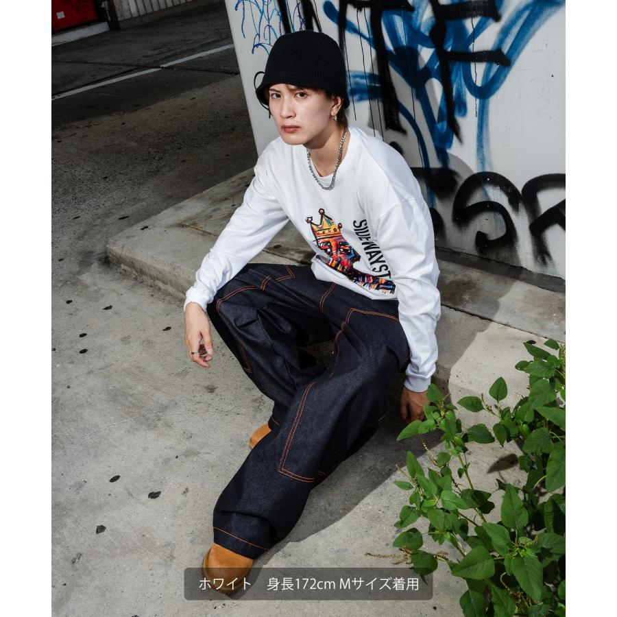 Tシャツ メンズ SIDEWAY STANCE サイドウェイスタンス クレヨン アーティスト レトロ プリント カットソー アメカジ カジュアル Y2K ストリート 古着 韓国 | improves | 07