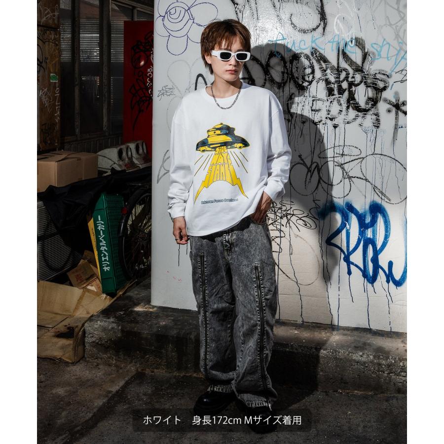 カットソー メンズ SIDEWAY STANCE サイドウェイスタンス ロンT 長袖 Tシャツ UFO プリント アメカジ カジュアル Y2K ストリート 90s レトロ 韓国 | improves | 12