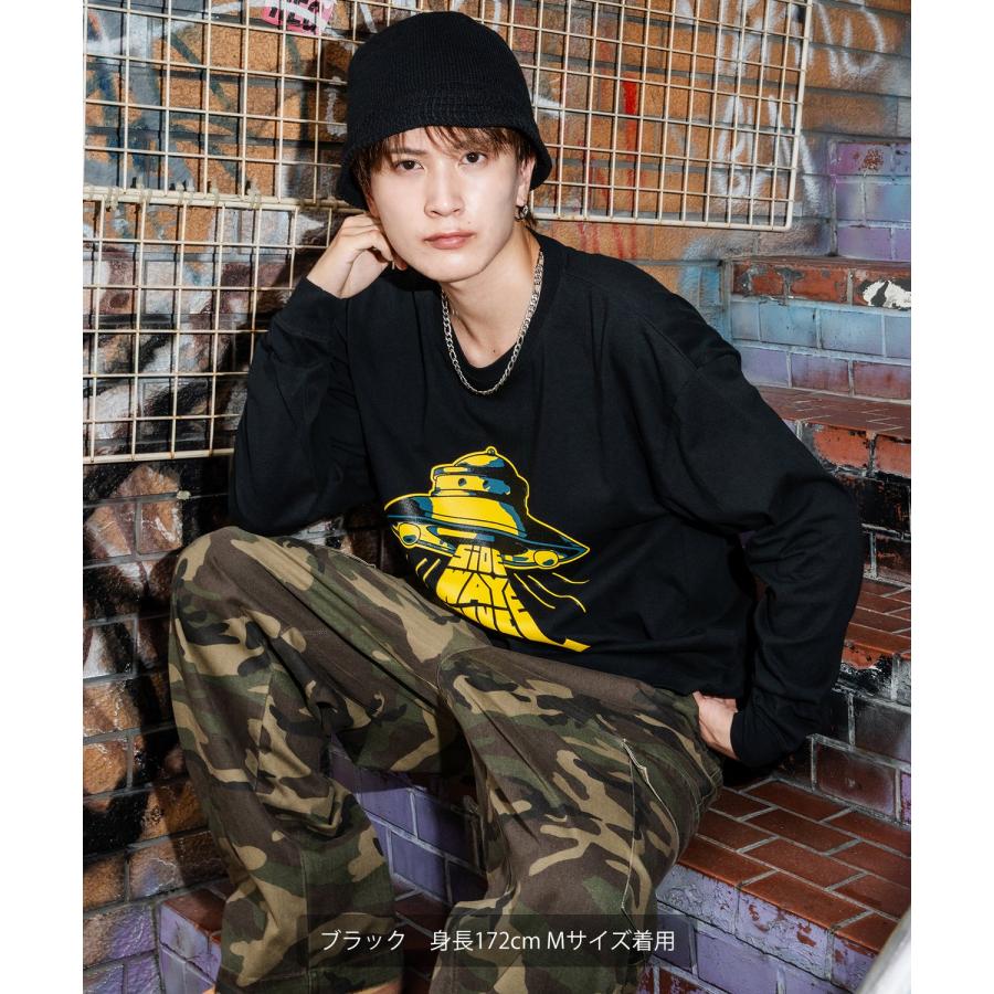 カットソー メンズ SIDEWAY STANCE サイドウェイスタンス ロンT 長袖 Tシャツ UFO プリント アメカジ カジュアル Y2K ストリート 90s レトロ 韓国 | improves | 06