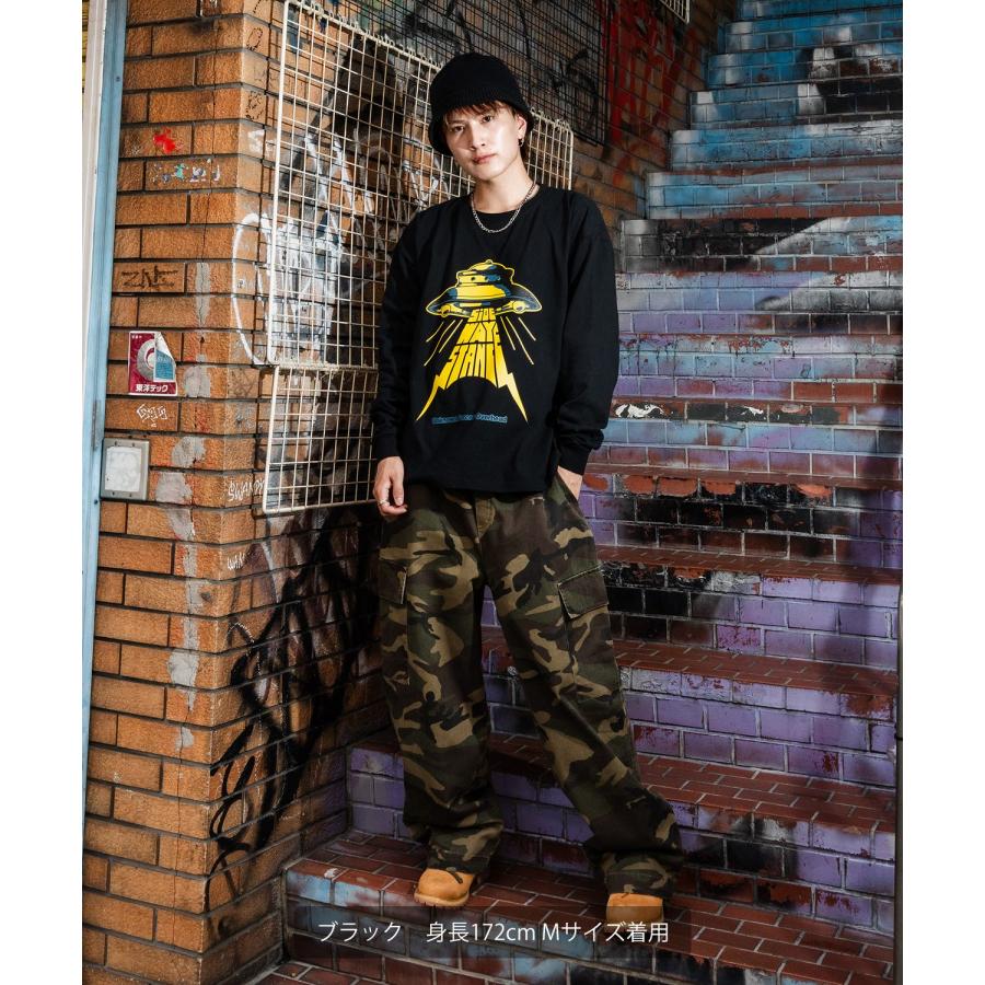 カットソー メンズ SIDEWAY STANCE サイドウェイスタンス ロンT 長袖 Tシャツ UFO プリント アメカジ カジュアル Y2K ストリート 90s レトロ 韓国 | improves | 07
