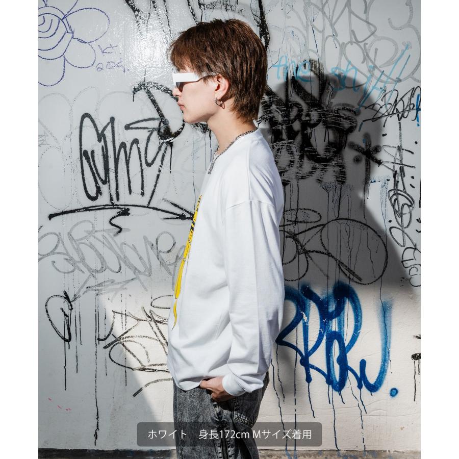 カットソー メンズ SIDEWAY STANCE サイドウェイスタンス ロンT 長袖 Tシャツ UFO プリント アメカジ カジュアル Y2K ストリート 90s レトロ 韓国 | improves | 10