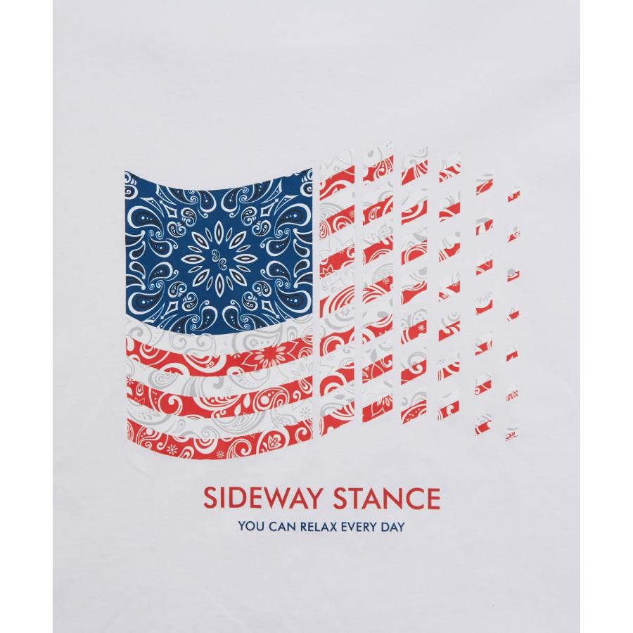 カットソー メンズ SIDEWAY STANCE サイドウェイスタンス ロンT 長袖 Tシャツ バンダナ 星条旗 アメカジ カジュアル Y2K ストリート 90s レトロ 韓国 | improves | 12