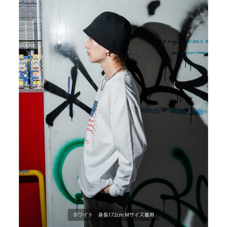 カットソー メンズ SIDEWAY STANCE サイドウェイスタンス ロンT 長袖 Tシャツ バンダナ 星条旗 アメカジ カジュアル Y2K ストリート 90s レトロ 韓国 | improves | 09