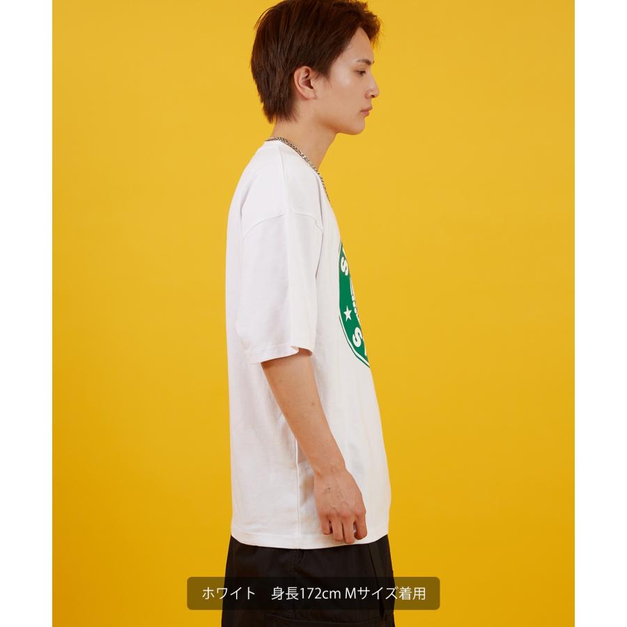 カットソー メンズ SIDEWAY STANCE サイドウェイスタンス 半袖 Tシャツ  サークル ラベル プリント アメカジ カジュアル Y2K ストリート 90s コーヒー 韓国 | improves | 10