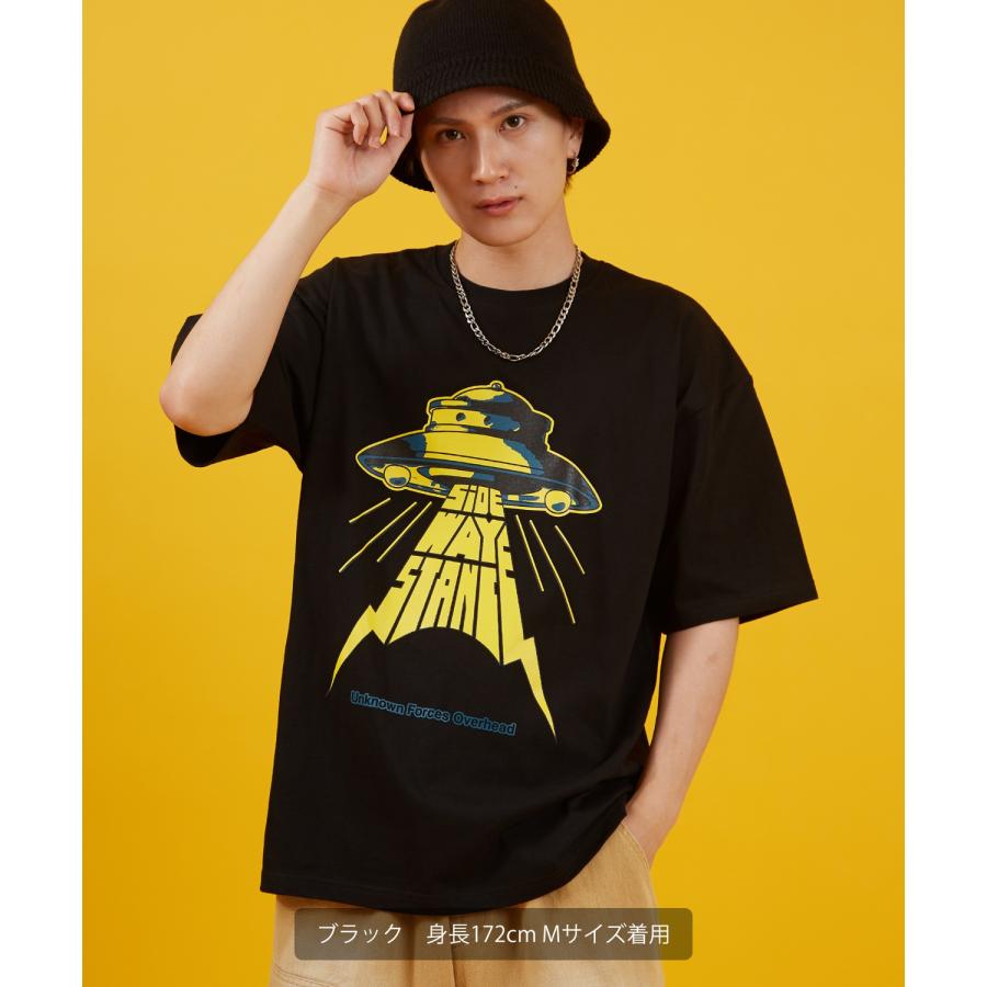 カットソー メンズ SIDEWAY STANCE サイドウェイスタンス 半袖 Tシャツ  UFO プリント アメカジ カジュアル Y2K ストリート 90s レトロ 韓国 | improves | 03