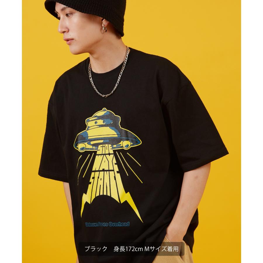 カットソー メンズ SIDEWAY STANCE サイドウェイスタンス 半袖 Tシャツ  UFO プリント アメカジ カジュアル Y2K ストリート 90s レトロ 韓国 | improves | 06