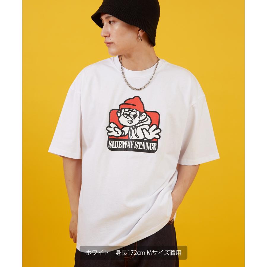 カットソー メンズ  SIDEWAY STANCE サイドウェイスタンス 半袖 Tシャツ ラベル レトロ プリント アメカジ カジュアル Y2K ストリート 90s 韓国ファッション | improves | 04