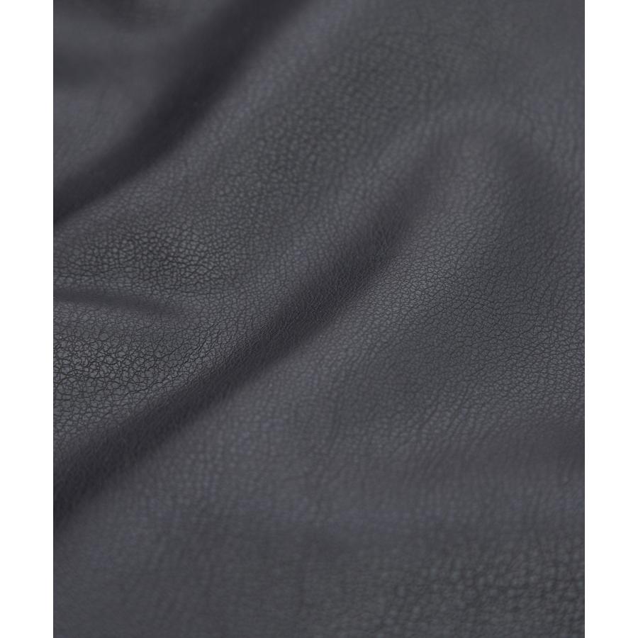 ダウンジャケット メンズ シンセティックレザー PUレザー 合成皮革 中綿 ショートペディン ブルゾン アメカジ カジュアル ロック モード 韓国ファッション | improves | 12