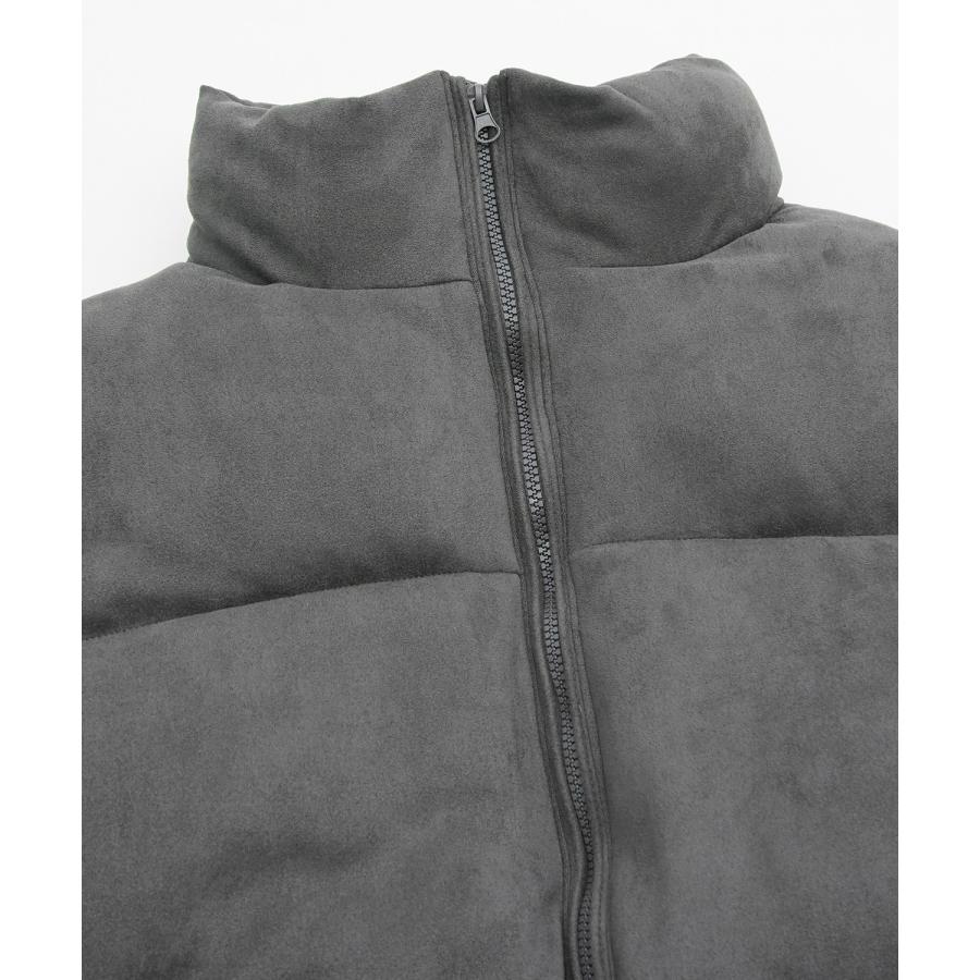 ダウンジャケット メンズ スエードタッチ 中綿 ショートペディン パデッドブルゾン アメカジ カジュアル モード 韓国ファッション 大人カジュアル | improves | 15