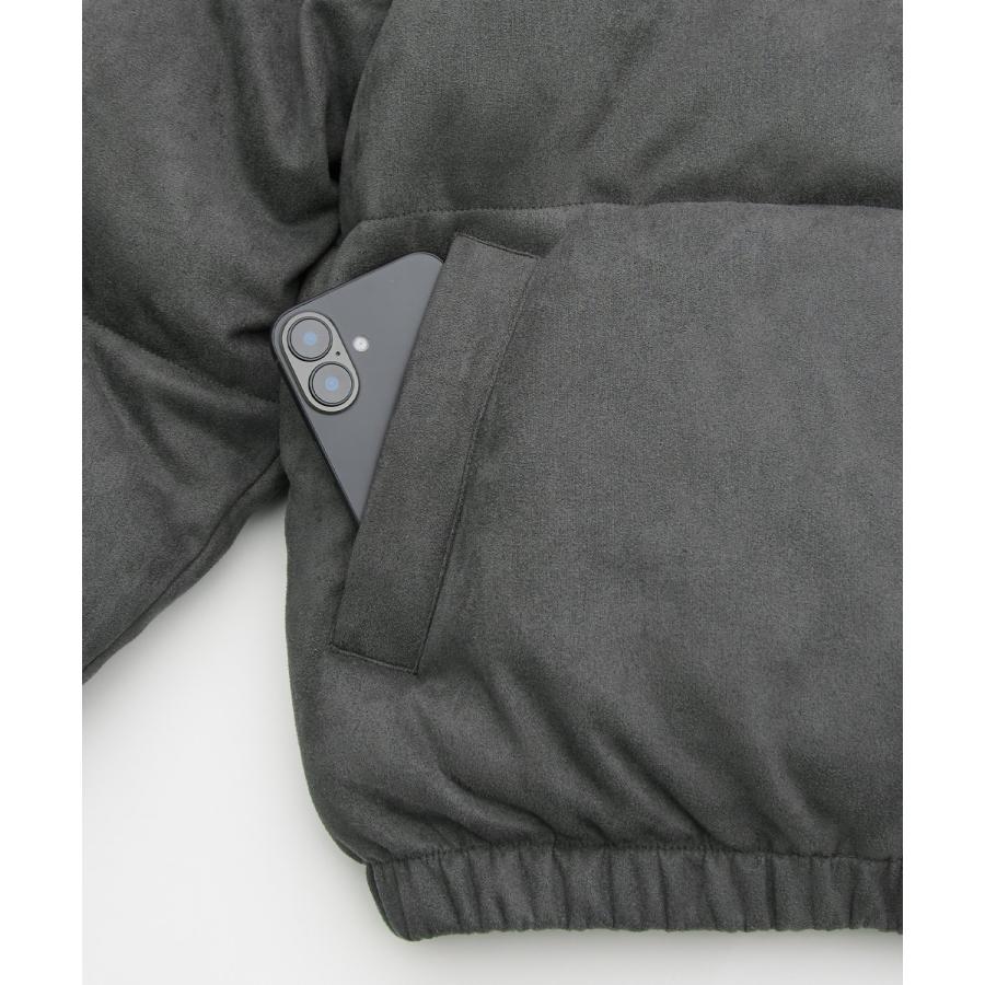 ダウンジャケット メンズ スエードタッチ 中綿 ショートペディン パデッドブルゾン アメカジ カジュアル モード 韓国ファッション 大人カジュアル | improves | 17